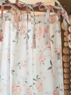 Rideau Voilage EAU DE ROSE écru / Rose - Vertbaudet -Produit Pour Bébé rideau voilage eau de rose 2