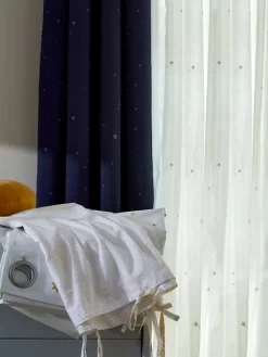 Rideau Voilage Etoiles Filantes Ivoire/or - Vertbaudet -Produit Pour Bébé rideau voilage etoiles filantes 2