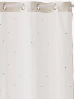 Rideau Voilage Etoiles Filantes Ivoire/or - Vertbaudet