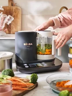 Robot Connecté BEABA Babycook Smart Gris Anthracite/blanc - Beaba -Produit Pour Bébé robot connecte beaba babycook smart 4