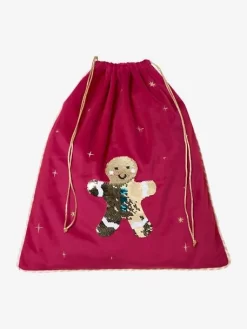 Sac à Jouet Pain D'épice Sequins Réversibles Rouge - Vertbaudet -Produit Pour Bébé sac a jouet pain depice sequins reversibles 2