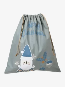 Sac à Jouets Père Noël Scandinave Vert / Bleu - Vertbaudet -Produit Pour Bébé sac a jouets pere noel scandinave 2