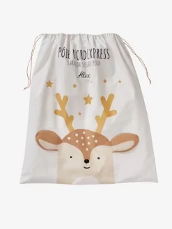 Sac à Jouets Personnalisable Renne Ecru - Vertbaudet -Produit Pour Bébé sac a jouets personnalisable renne 4