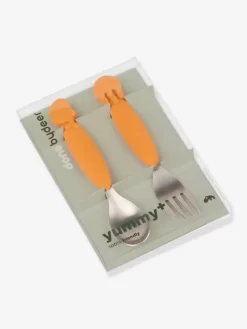 Set 2 Couverts DONE BY DEER YummyPlus Sea Friends Rose - Done By Deer -Produit Pour Bébé set 2 couverts done by deer yummyplus sea friends 3