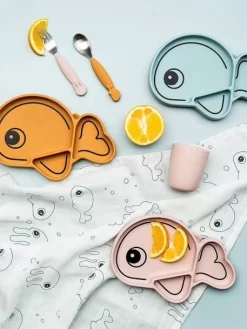 Set 2 Couverts DONE BY DEER YummyPlus Sea Friends Rose - Done By Deer -Produit Pour Bébé set 2 couverts done by deer yummyplus sea friends 5