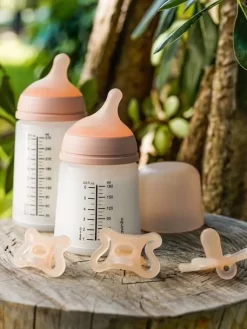 Set Biberon Zero.Zero + Sucette SUAVINEX Rose Nude - Suavinex -Produit Pour Bébé set biberon zero.zero sucette suavinex 4