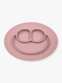 Set De Table Tout-en-un Avec Assiette EZPZ Mini Mat En Silicone Rose - EZPZ