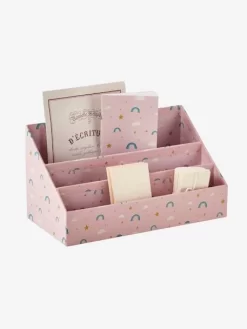Set Rangement Bureau Arc-en-ciel Rose - Vertbaudet -Produit Pour Bébé set rangement bureau arc en ciel 3