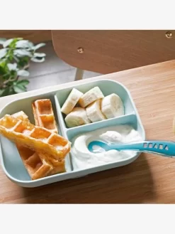 Set Vaisselle 2 Pièces Silicone BEABA Gris Clair - Beaba -Produit Pour Bébé set vaisselle 2 pieces silicone beaba 4
