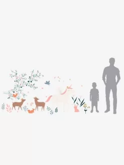 Sticker Géant Forêt Enchantée Gris - Vertbaudet -Produit Pour Bébé sticker geant foret enchantee 2