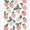Stickers Fraises Louise LILIPINSO Rose Pâle - Lilipinso