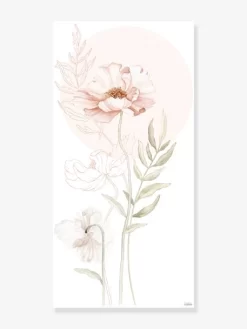 Stickers Géant Coquelicot Poppies LILIPINSO Rose Nude - Lilipinso