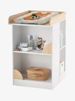 Table à Langer Transformable En Bibliothèque LIGNE ECLIPSE Blanc - Vertbaudet