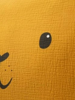 Taie D'oreille Bébé En Gaze De Coton Tigre HANOÏ Jaune Moyen Uni Avec Decor - Vertbaudet -Produit Pour Bébé taie doreille bebe en gaze de coton tigre hanoi 2