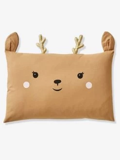 Taie D'oreiller Bébé Biche GREEN FOREST Beige - Vertbaudet