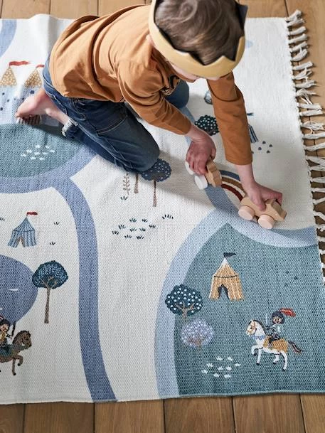 Tapis Circuit Chevalier écru / Multicolore - Vertbaudet 2 Tapis Circuit Chevalier écru / Multicolore - Vertbaudet – Image 2