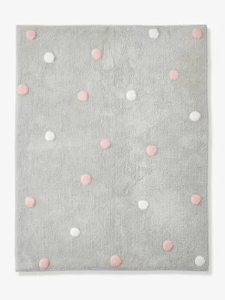 Tapis Confetti Gris Imprimé - Vertbaudet