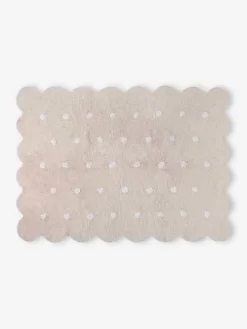 Tapis Coton Lavable Biscuit à Pois LORENA CANALS Rose - Lorena Canals