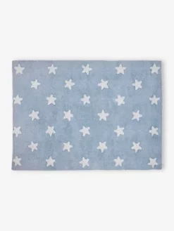 Tapis Coton Lavable Rectangulaire Avec étoiles LORENA CANALS Bleu - Lorena Canals