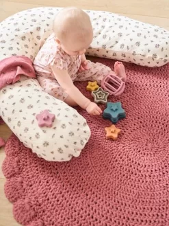 Tapis Crochet Vieux Rose - Vertbaudet -Produit Pour Bébé tapis crochet 2