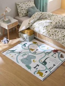 Tapis DINOLAND écru / Multicolore - Vertbaudet -Produit Pour Bébé tapis dinoland 3