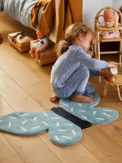 Tapis En éponge Papillon Bleu/blanc - Vertbaudet -Produit Pour Bébé tapis en eponge papillon 5
