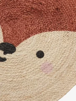 Tapis Jute Renard Marron Moyen Uni Avec Decor - Vertbaudet -Produit Pour Bébé tapis jute renard 3