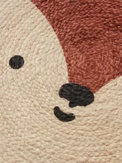 Tapis Jute Renard Marron Moyen Uni Avec Decor - Vertbaudet -Produit Pour Bébé tapis jute renard 4