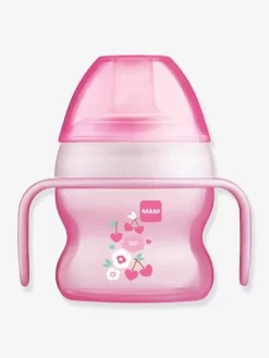 Tasse à Bec Souple 150 Ml MAM Starter Cup Animal Avec Anses Rose - Mam