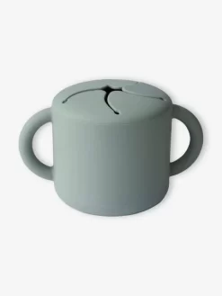 Tasse à Goûter MUSHIE En Silicone Vert - Mushie -Produit Pour Bébé tasse a gouter mushie en silicone 3