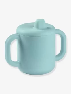 Tasse D'apprentissage BEABA En Silicone Bleu - Beaba -Produit Pour Bébé tasse dapprentissage beaba en silicone 2